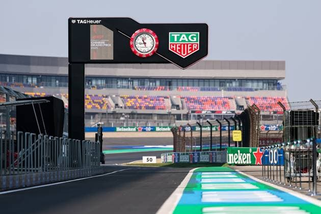 F1 Grand Prix Of China - Previews The TAG Heuer Tower is in the pit lane during a preview ahead of the F1 Grand Prix of China at Shanghai International Circuit in Shanghai, China, on March 20, 2025. Shanghai Shanghai China  Copyright: xPaddockerx originalFilename:paddocker-f1grandp250320_npfwV.jpg