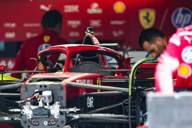 F1 Grand Prix Of China - Previews Ferrari s garage is present during the preview ahead of the F1 Grand Prix of China at Shanghai International Circuit in Shanghai, China, on March 20, 2025. Shanghai Shanghai China  Copyright: xPaddockerx originalFilename:paddocker-f1grandp250320_npnk7.jpg