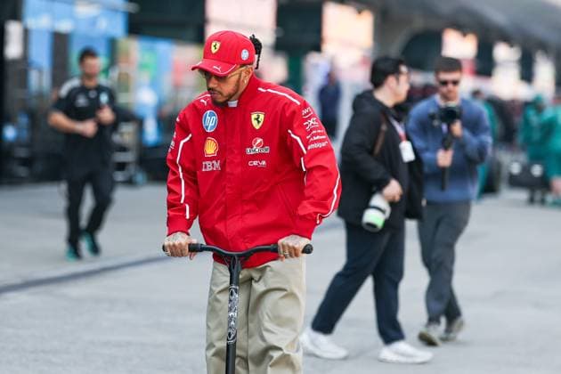 F1 Grand Prix Of China - Previews Lewis Hamilton of Great Britain and Scuderia Ferrari appears in the paddock during a preview ahead of the F1 Grand Prix of China at Shanghai International Circuit in Shanghai, China, on March 20, 2025. Shanghai Shanghai China  Copyright: xPaddockerx originalFilename:paddocker-f1grandp250320_npQtP.jpg