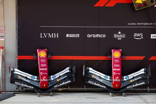 F1 - CHINESE GRAND PRIX 2025 Scuderia Ferrari SF-25, front wing detail during the Formula 1 Heineken Chinese Grand Prix 2025, 2nd round of the 2025 FIA Formula One World Championship, WM, Weltmeisterschaft from March 21 to 23, 2025 on the Shanghai International Circuit, in Shanghai, China - ShanghaiChina  Copyright: xJavierxJimenezx