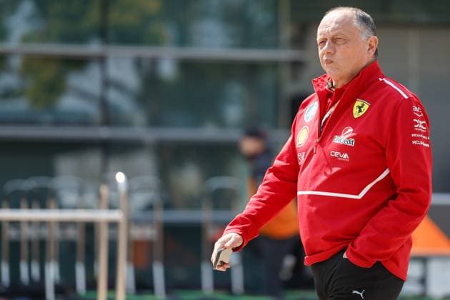 F1 Grand Prix Of China - Previews Frederic Vasseur of France and Scuderia Ferrari walks in the paddock during a preview ahead of the F1 Grand Prix of China at Shanghai International Circuit in Shanghai, China, on March 20, 2025. Shanghai Shanghai China  Copyright: xPaddockerx originalFilename:paddocker-f1grandp250320_nphj9.jpg