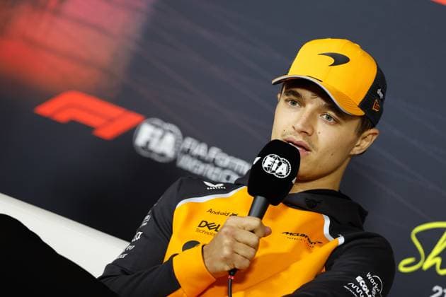 F1 Grand Prix Of China - Previews Lando Norris of Great Britain and the McLaren F1 Team attends the press conference, PK, Pressekonferenz during the preview ahead of the F1 Grand Prix of China at Shanghai International Circuit in Shanghai, China, on March 20, 2025. Shanghai Shanghai China  Copyright: xPaddockerx originalFilename:paddocker-f1grandp250320_npnKo.jpg