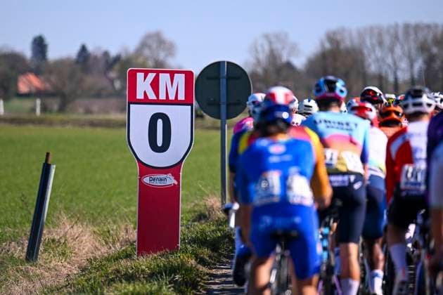 Grand Prix de Denain - Porte du Hainaut 2025 cycling race DENAIN, FRANCE - MARCH 20 : Illustration picture km 0 during the Men Elite UCI 1.Pro 66th Grand Prix de Denain - Porte du Hainaut cycling race with start in Denain and finish in Denain (204,4 km) on March 20, 2025 in Denain, France, 20 03 2025 ( Motordriver Stephan Boone & Denain France  Copyright: xTomasxSiskx