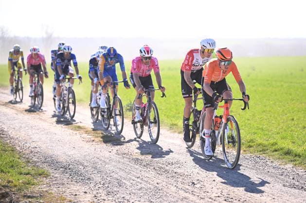 Grand Prix de Denain - Porte du Hainaut 2025 cycling race DENAIN, FRANCE - MARCH 20 : Rider of Euskaltel - Euskadi, Intermarche - Wanty during the Men Elite UCI 1.Pro 66th Grand Prix de Denain - Porte du Hainaut cycling race with start in Denain and finish in Denain (204,4 km) on March 20, 2025 in Denain, France, 20 03 2025 ( Motordriver Stephan Boone & Denain France  Copyright: xTomasxSiskx