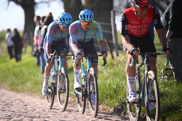 Grand Prix de Denain - Porte du Hainaut 2025 cycling race DENAIN, FRANCE - MARCH 20 : Rider of Astana Qazaqstan Team in action during the Men Elite UCI 1.Pro 66th Grand Prix de Denain - Porte du Hainaut cycling race with start in Denain and finish in Denain (204,4 km) on March 20, 2025 in Denain, France, 20 03 2025 ( Motordriver Stephan Boone & Denain France  Copyright: xTomasxSiskx