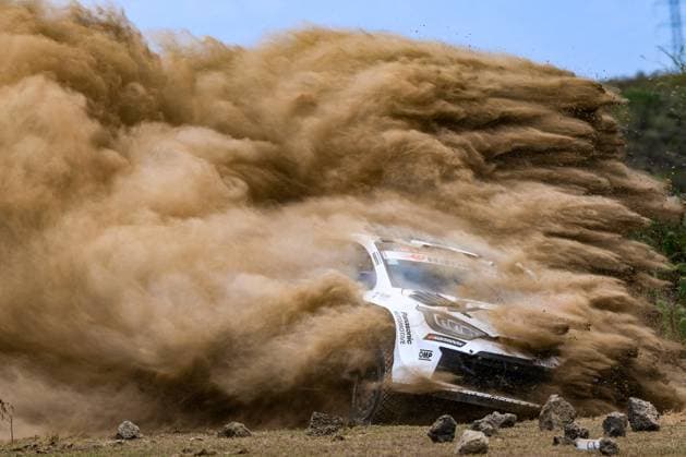Sport Themen der Woche KW12 Sport Bilder des Tages Fia World Rally Championship - Kenya Driver Sami Pajari And Co-Driver Marko Salminenof Of The Team Toyota Gazoo Racing Wrt,Toyota Gr Yaris Rally1 ,In Shakedown,During Fia World Rally Championship WRC, Motorsport Rallye, WM Safari Rally Kenya 2025 19 March , Naivasha Kenya . Photo by Luca Barsali IPA ABACAPRESS.COM Naivasha Kenya  Copyright: xIPA ABACAx