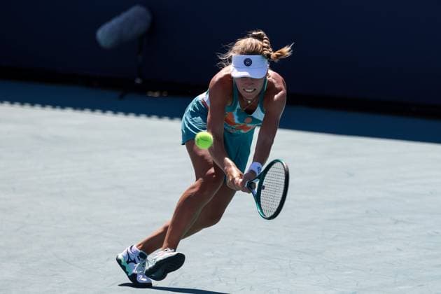 Miami Open 2025 Magdalena Frech during Miami Open tennis tournament in Miami USA on 20 March 2025. Miami USA  Copyright: xFotoxOlimpikx originalFilename:jastrzebowski-miamiope250320_npFWe.jpg
