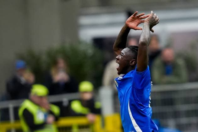 Italy v Germany - UEFA Nations League Quarterfinal Leg One Moise Kean of Italy reacts during the UEFA Nations League Quarter Final Leg One match between Italy and Germany at Stadio Giuseppe Meazza on March 20, 2025 in Milan, Italy. Milan Stadio Giuseppe Meazza Milan Italy Copyright: xGiuseppexMaffiax NationsLeague_Italy-Germany_200325_BRU6918