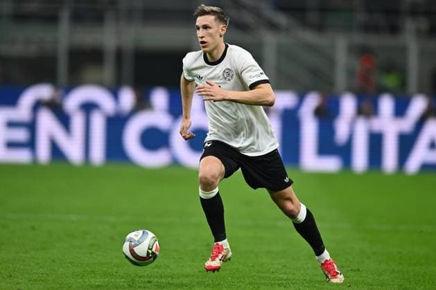 Nico Schlotterbeck (GER) is in action during the UEFA Nations League quarter-final match between Italy and Germany at the San Siro Stadium on March 20, 2025 in Milan, Italy.  Copyright: xDomenicoxCippitelli IPAxSportx xipa-agency.netx xx IPA_55557914 IPA_Agency_IPA55557914