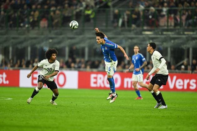Samuele Ricci of Italy during the UEFA NATIONS LEAGUE 2025 match between Italy and Germany, round of quarter finals first leg match, on 20 of March 2025 at Giuseppe Meazza San Siro Siro stadium in Milan, Italy. Photo Tiziano Ballabio  Copyright: xTizianoxBallabio IPAxSportx xipa-agency.netx xx IPA_55559342 IPA_Agency_IPA55559342