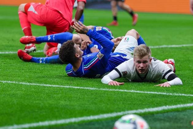 CALCIO - UEFA Nations League - Quarter Finals - Italy vs Germany Jonathan Burkardt of Germany seen in action during UEFA Nations League 2024 25 Quarter-Finals football match between Italy and Germany at San Siro Stadium Milan Italy  Copyright: xIPAxSport ABACAx