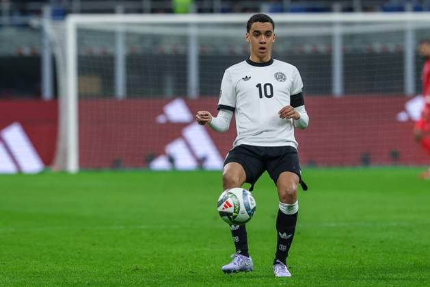 CALCIO - UEFA Nations League - Quarter Finals - Italy vs Germany Jamal Musiala of Germany during UEFA Nations League 2024 25 Quarter-Finals football match between Italy and Germany at San Siro Stadium Milan Italy  Copyright: xIPAxSport ABACAx