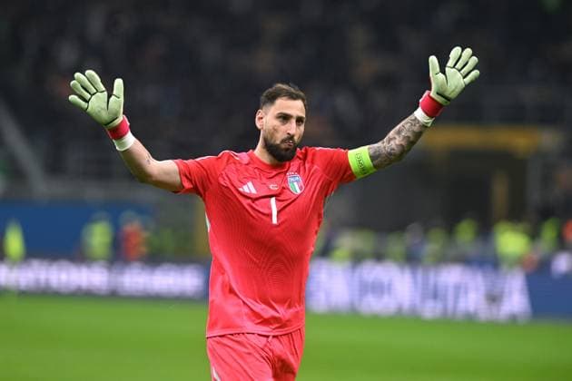 GIANLUIGI DONNARUMMA, Italia, Nations League, 2024-25, Quarter Finals 1st Leg, Italy vs Germany 1-2, 20-03-2025, Azione, Action, Single shot, Gesti NATIONS LEAGUE 2024-25 Quarto di Finale andata ITALIA-GERMANIA 1
