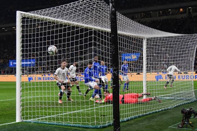 LEON GORETZKA, Germania, Nations League, 2024-25, Quarter Finals 1st Leg, Italy vs Germany 1-2, 20-03-2025, Goal, Gol NATIONS LEAGUE 2024-25 Quarto di Finale andata ITALIA-GERMANIA 1