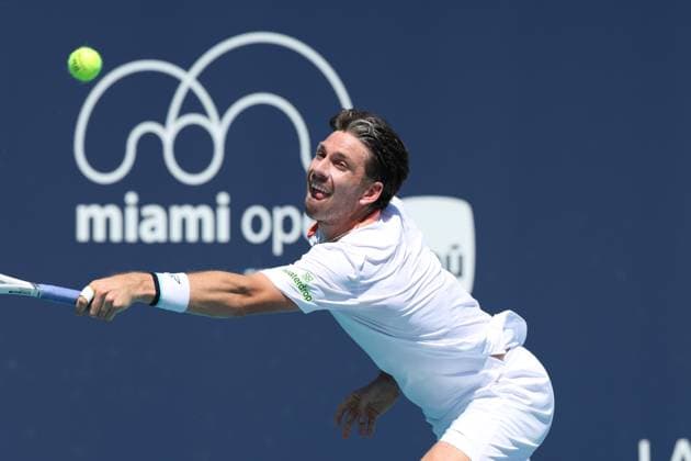 March 20, 2025, Miami Gardens, Florida, United States Of America: MIAMI GARDENS, FLORIDA - MARCH 20: Yunchaokete Bu of China defeats Cameron Norrie of Great Britain on Day 3 of the Miami Open at Hard Rock Stadium on March 20, 2025 in Miami Gardens, Florida...People: Cameron Norrie Miami Open 2025 - Day 3  - ZUMAs214 20250320_ada_s214_048 Copyright: xSMGx
