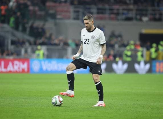 CALCIO - UEFA Nations League - Quarter Finals - Italy vs Germany Robert Andrich of Germany during the UEFA Nations League, Quarter-finals, 1st leg, football match between the national team, Nationalteam of Italy and the national team of Germany, on 20 March 2025, at Giuseppe Meazza stadium, San Siro, Milan, Italy. Photo Nderim Kaceli Milan Italy  Copyright: xIPAxSport ABACAx