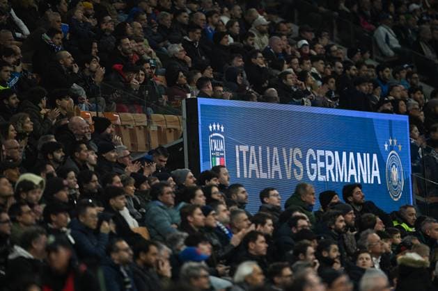 CALCIO - UEFA Nations League - Quarter Finals - Italy vs Germany General view of Giuseppe Meazza San Siro Siro stadium during the UEFA NATIONS LEAGUE 2025 match between Italy and Germany, round of quarter finals first leg match, on 20 of March 2025 at Giuseppe Meazza San Siro Siro stadium in Milan, Italy. Photo Tiziano Ballabio Milan Italy  Copyright: xIPAxSport ABACAx