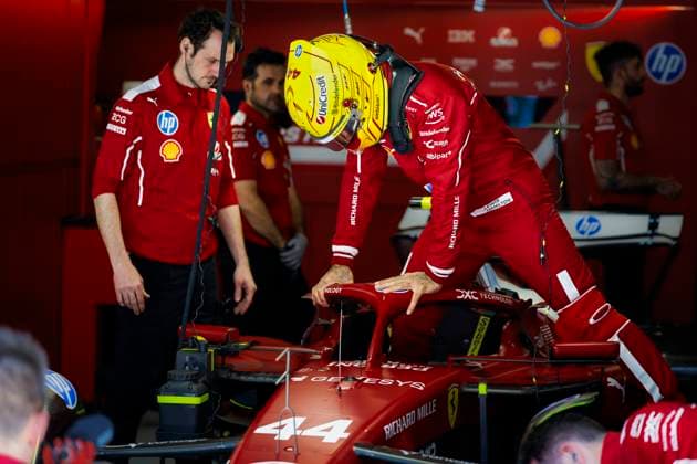 F1 - CHINESE GRAND PRIX 2025 HAMILTON Lewis (gbr), Scuderia Ferrari SF-25, portrait during the Formula 1 Heineken Chinese Grand Prix 2025, 2nd round of the 2025 FIA Formula One World Championship, WM, Weltmeisterschaft from March 21 to 23, 2025 on the Shanghai International Circuit, in Shanghai, China - ShanghaiChina  Copyright: xJavierxJimenezx
