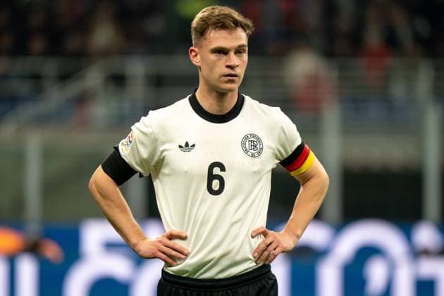 Italy v Germany - UEFA Nations League Quarterfinal Leg One Joshua Kimmich (Germany) participates in the UEFA Nations League, Quarter-finals, 1st leg football match between Italy and Germany at Giuseppe Meazza stadium in Milan, Italy, on March 20, 2025. Milan Italy Italy  Copyright: xLucaxRossinix originalFilename:rossini-italyvge250320_nprrh.jpg