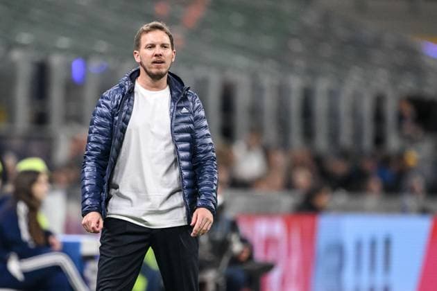 Coach Julian Nagelsmann Germany Looks on during the UEFA Nations League quarterfinal leg one match between Italy and Germany at Stadio San Siro on March 20, 2025 in Milan, Italy Photo by Harry Langer DeFodi Images