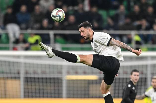 Tim Kleindienst Germany controls the Ball during the UEFA Nations League quarterfinal leg one match between Italy and Germany at Stadio San Siro on March 20, 2025 in Milan, Italy Photo by Harry Langer DeFodi Images