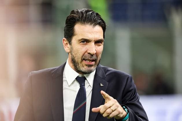 Goalkeeper legend Gianluigi Buffon ITA, Italy ITA vs Germany GER , Soccer international, UEFA Nations League quarter-final round1, 2024 2025, 20 03 2025 ITA, Italy ITA vs Germany GER , Soccer international, UEFA Nations League quarter-final round1, 2024 2025, 20 03 2025 Milan Copyright: xEibner-Pressefoto RogerxBuerkex EP_RBE