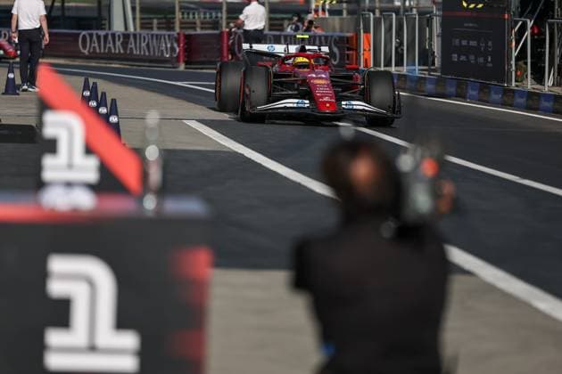 F1 Grand Prix Of China - Practice & Sprint Qualifying Lewis Hamilton of Great Britain and Scuderia Ferrari celebrates his sprint pole during Sprint Qualifying ahead of the F1 Grand Prix of China at Shanghai International Circuit in Shanghai, China, on March 21, 2025. Shanghai Shanghai China  Copyright: xPaddockerx originalFilename:paddocker-f1grandp250321_nppAa.jpg