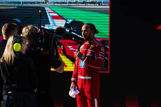 F1 - CHINESE GRAND PRIX 2025 HAMILTON Lewis (gbr), Scuderia Ferrari SF-25, portrait, during the Formula 1 Heineken Chinese Grand Prix 2025, 2nd round of the 2025 FIA Formula One World Championship, WM, Weltmeisterschaft from March 21 to 23, 2025 on the Shanghai International Circuit, in Shanghai, China - ShanghaiChina  Copyright: xJavierxJimenezx