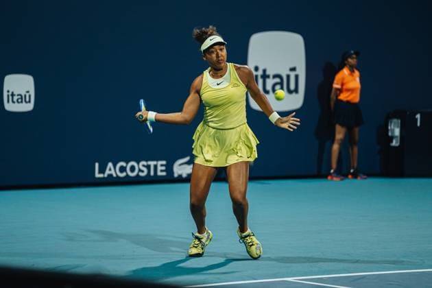 TENNIS : Open Miami 2025 - 21 03 2025 March 21, 2025 Naomi Osaka from Japan during his second round match against Liudmila Samsonova at the Miami Open.  Copyright: xJulienxNouetx