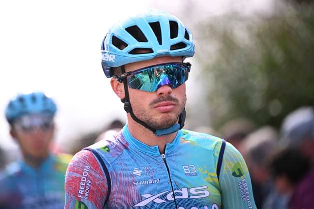 Bredene Koksijde Classic 2025 cycling race KOKSIJDE, BELGIUM - MARCH 21 : Gazzoli Michele (ITA) of XDS Astana Team during the Men Elite UCI 1.Pro 23rd Bredene Koksijde Classic cycling race with start in Bredene and finish in Koksijde (201 km) on March 21, 2025 in Koksijde, Belgium, 21 03 2025 ( Motordriver Stephan Boone & Koksijde Belgium  Copyright: xTomasxSiskx