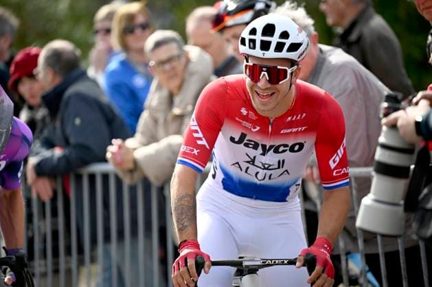 Sport Bilder des Tages Bredene Koksijde Classic 2025 cycling race KOKSIJDE, BELGIUM - MARCH 21 : Groenewegen Dylan (NED) of Team Jayco AlUla during the Men Elite UCI 1.Pro 23rd Bredene Koksijde Classic cycling race with start in Bredene and finish in Koksijde (201 km) on March 21, 2025 in Koksijde, Belgium, 21 03 2025 ( Motordriver Stephan Boone & Koksijde Belgium  Copyright: xTomasxSiskx