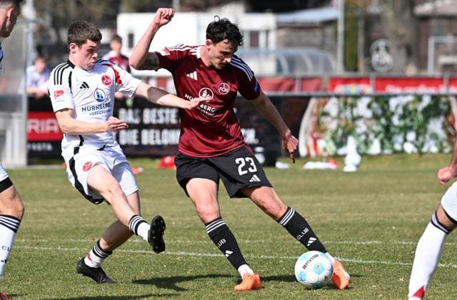 21 03 2025 Soccer season 2024 2025 internal test match friendly match preparation match 1 FC Nuremberg FCN Club xwoxzix gg Janni Serra 23, 1 FC Nuremberg FCN