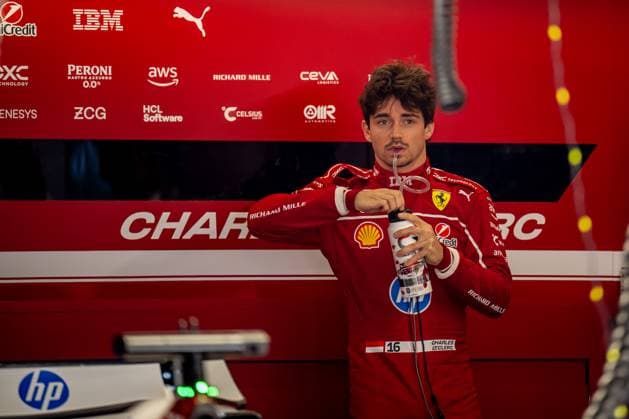 SHANGHAI, CHINA: Charles Leclerc, racing for the Ferrari team during the 2025 Formula 1 Chinese Grand Prix at the Shanghai International Circuit in Shanghai, China
