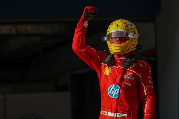SHANGHAI, CHINA- MARCH 21: Lewis Hamilton of Great Britain and Scuderia Ferrari looks on in the parc ferme during Sprint Qualifying ahead of the F1 Grand Prix of CHINA at Shanghai International Circuit on March 21, 2025 in Shanghai, China.(Photo by Zhu Xingjian Paddocker) F1 Grand Prix of China: Practice