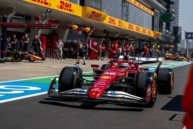 SHANGHAI, CHINA: Charles Leclerc, racing for the Ferrari team during the 2025 Formula 1 Chinese Grand Prix at the Shanghai International Circuit in Shanghai, China