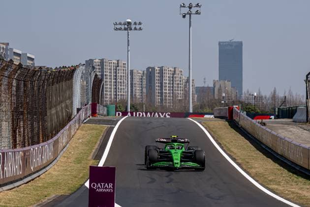 SHANGHAI, CHINA: Gabriel Bortoleto, racing for the Stake F1 Team team during the 2025 Formula 1 Chinese Grand Prix at the Shanghai International Circuit in Shanghai, China