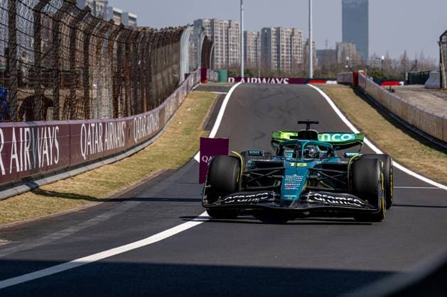 SHANGHAI, CHINA: Lance Stroll, racing for the Aston Martin F1 team during the 2025 Formula 1 Chinese Grand Prix at the Shanghai International Circuit in Shanghai, China