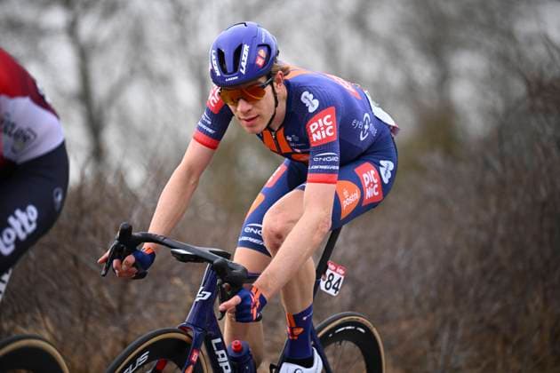Bredene Koksijde Classic 2025 cycling race KOKSIJDE, BELGIUM - MARCH 21 : Eekhoff Nils (NED) of Team Picnic PostNL during the Men Elite UCI 1.Pro 23rd Bredene Koksijde Classic cycling race with start in Bredene and finish in Koksijde (201 km) on March 21, 2025 in Koksijde, Belgium, 21 03 2025 ( Motordriver Stephan Boone & Koksijde Belgium  Copyright: xTomasxSiskx