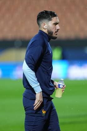 Rayan Cherki of France takes a stroll on the pitch before the match France U21, U 21 v England U21, International Friendly, Länderspiel, Nationalmannschaft Football, Stade du Moustoir, Lorient, France - 21 Mar 2025 EDITORIAL USE ONLY No use with unauthorised audio, video, data, fixture lists, club league logos or live services. Online in-match use limited to 120 images, no video emulation. No use in betting, games or single club league player publications. Copyright: xDavexWinter Shutterstockx 15215626d