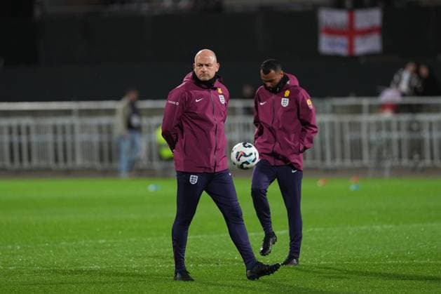 England under 21s coach Lee Carsley France U21, U 21 v England U21, International Friendly, Länderspiel, Nationalmannschaft Football, Stade du Moustoir, Lorient, France - 21 Mar 2025 EDITORIAL USE ONLY No use with unauthorised audio, video, data, fixture lists, club league logos or live services. Online in-match use limited to 120 images, no video emulation. No use in betting, games or single club league player publications. Copyright: xDavexWinter Shutterstockx 15215626f