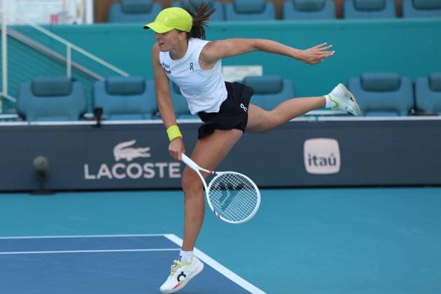 Miami Open 2025 Iga Swiatek during Miami Open 2025 tennis tournament in Miami USA on 21 March 2025. Miami USA  Copyright: xFotoxOlimpikx originalFilename:jastrzebowski-miamiope250321_nptqM.jpg