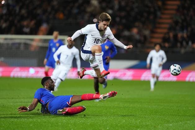 Football, U21 friendly match, France - England
