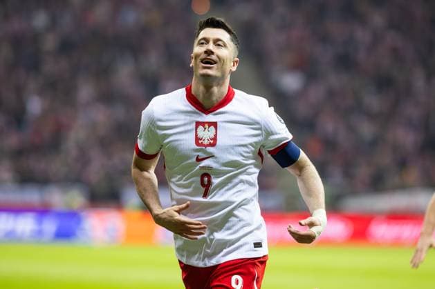 2025.03.21 Warszawa pilka nozna Kwalifikacje Mistrzostw Swiata 2026 Polska - Litwa N z Robert Lewandowski gol, bramka, radosc Foto Marcin Karczewski PressFocus 2025.03.21 Warsaw Football - World Cup 2026 Qualifying round Poland - Lithuania Robert Lewandowski gol, bramka, radosc Credit: Marcin Karczewski PressFocus NEWSPIX.PL --- newspix.pl 