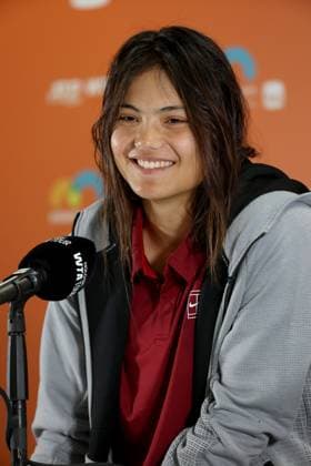 March 21, 2025, Miami Gardens, Florida, United States Of America: MIAMI GARDENS, FLORIDA - MARCH 21: Emma Raducanu of Great Britain talks to the media after defeating Emma Navarro of the United States in the second round on Day 4 of the Miami Open at Hard Rock Stadium on March 21, 2025 in Miami Gardens, Florida ...People: Emma Raducanu Miami Open 2025 - Day 4  - ZUMAs214 20250321_ada_s214_130 Copyright: xSMGx