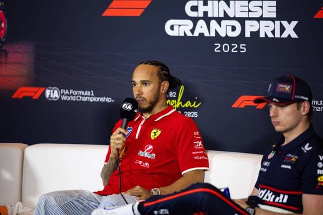 F1 - CHINESE GRAND PRIX 2025 HAMILTON Lewis (gbr), Scuderia Ferrari SF-25, portrait during the Formula 1 Heineken Chinese Grand Prix 2025, 2nd round of the 2025 FIA Formula One World Championship, WM, Weltmeisterschaft from March 21 to 23, 2025 on the Shanghai International Circuit, in Shanghai, China - ShanghaiChina  Copyright: xJavierxJimenezx