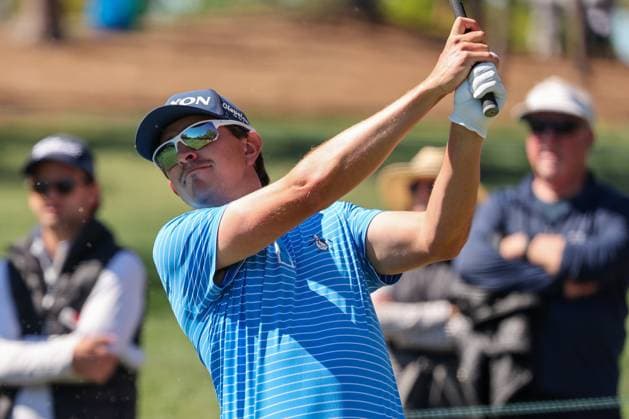 March 21, 2025, Palm Harbor, Florida, USA: Nicolas Echavarria tees off on the 8th during the Valspar PGA, Golf Herren Championship on Friday, March 21, 2025 in Palm Harbor. Palm Harbor USA - ZUMAs70_ 0807469652st Copyright: xLuisxSantanax