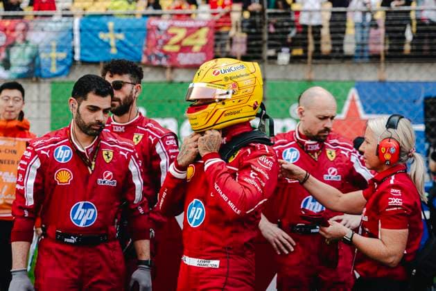 Formula 1 Heineken Chinese Grand Prix 2025 Jun Da Tan OVERTAKE MAXPPP - Shanghai 02 07 2023 44 HAMILTON Lewis (gbr), Scuderia Ferrari, portrait during the Formula 1 Heineken Chinese Grand Prix 2025, the 2nd round of the 2025 FIA Formula 1 World Championship, WM, Weltmeisterschaft at the Shanghai International Circuit from March 20 to 23, 2025, in Shanghai, China Shanghai China  Copyright: xOVERTAKE MAXPPPxJunxDaxTanx OVT202503227762 OVT202503227762