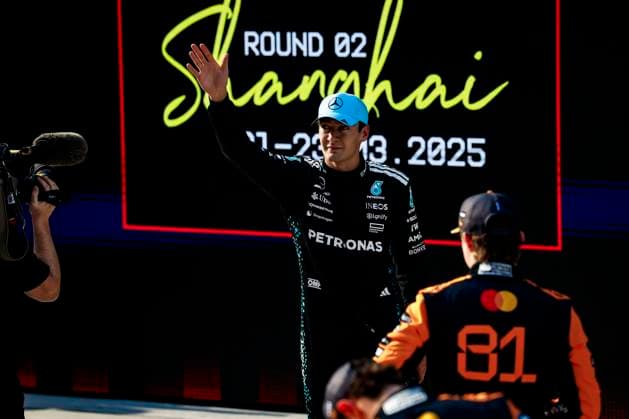 F1 - CHINESE GRAND PRIX 2025 RUSSELL George (gbr), Mercedes AMG F1 Team W16, portrait during the Formula 1 Heineken Chinese Grand Prix 2025, 2nd round of the 2025 FIA Formula One World Championship, WM, Weltmeisterschaft from March 21 to 23, 2025 on the Shanghai International Circuit, in Shanghai, China - ShanghaiChina  Copyright: xJavierxJimenezx