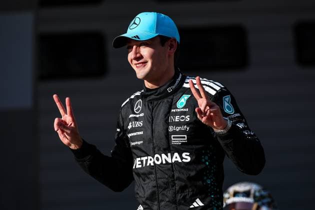 F1 - CHINESE GRAND PRIX 2025 RUSSELL George (gbr), Mercedes AMG F1 Team W16, portrait during the Formula 1 Heineken Chinese Grand Prix 2025, 2nd round of the 2025 FIA Formula One World Championship, WM, Weltmeisterschaft from March 21 to 23, 2025 on the Shanghai International Circuit, in Shanghai, China - ShanghaiChina  Copyright: xEricxAlonsox
