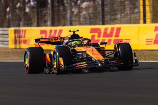 2025 Formula One Chinese Grand Prix Shanghai International Circuit, Shanghai, China on 22. March.2025; Lando Norris of Great Britain and McLaren F1 Team during qualifying at Formula One Chinese Grand Prix Shanghai Shanghai International Circuit China Copyright: xJayxHiranox